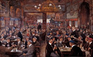 مصنع جعة في لايبزيغ (ألمانيا) بواسطة فنان غير معروف