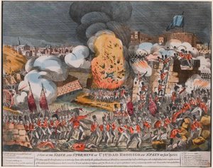 • نظرة على حصار واقتحام سيوداد رودريغو في إسبانيا في جاني. 19. 1812؟ بواسطة غير معروف