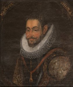 أمبروجيو سبينولا ، أرستقراطي جنوي وقائد الجيش الإسباني - صورة أمبروسيو سبينولا (1569-1630) ، مجهول. زيت على قماش. الأبعاد: ٦٥ × ٥٥ سم. المتحف الوطني ستوكهولم بواسطة فنان غير معروف