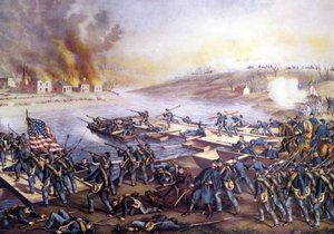 الحرب الأهلية الأمريكية (1861 - 1865): معركة فريدريكسبيرغ الأولى (فيرجينيا) في 11 ديسمبر بواسطة فنان غير معروف