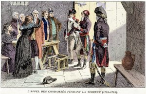 استئناف المحكوم عليهم أثناء الإرهاب (1793-1794) بواسطة فنان غير معروف