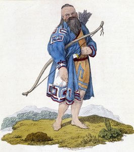 آرتشر من السكان الروس. رسم توضيحي يرجع تاريخه إلى عام 1803. بواسطة فنان غير معروف