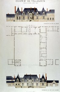 العمارة في Château de Villesavin ، Tou en Sologne ، Loir et Cher (41) بواسطة فنان غير معروف