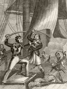 Attack of pirates بواسطة فنان غير معروف