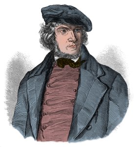 August Heinrich Hoffmann (Hoffmann von Fallersleben بواسطة فنان غير معروف
