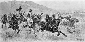 الغزوات البربرية - ليه هان - نقش يو تشيكا بواسطة فنان غير معروف