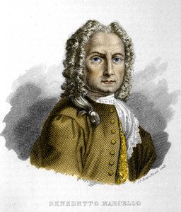بنديتو مارسيلو (1686-1739) ملحن إيطالي. القرن التاسع عشر نقش ميلانو بواسطة فنان غير معروف