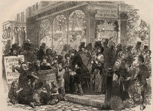 التسوق في عيد الميلاد بواسطة فنان غير معروف