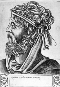 Catullus dit Catullo (87-54 قبل الميلاد) صورة خيالية ، نقش من القرن السابع عشر. بواسطة فنان غير معروف