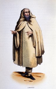 Camaldule ، عضو في طائفة دينية (ناسك وراهب) أسسها القديس روموالد في وادي Camaldoli (توسكانا) عام 1010. نقش من القرن التاسع عشر. بواسطة فنان غير معروف