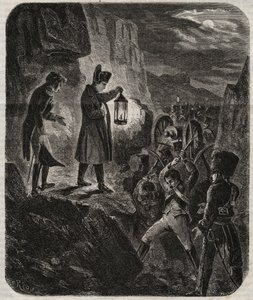 حملة بروسيا وبولندا: الإمبراطور نابليون الأول (1769-1821) عشية معركة إينا وأورشتيدت 14/10/1805 - الإمبراطور نابليون الأول في الليلة التي سبقت معركة يينا أويرستيدت (جينا أويرستيدت) ضد الجيش البروسي في 14 أكتوبر 1805 - قيلولة بواسطة فنان غير معروف