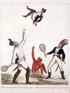 كارتون عن نابليون بونابرت - في نابليون الأول ، رسوم كاريكاتورية ، مجموعة وهمية. 1814 - 1815. BHVP بواسطة فنان غير معروف