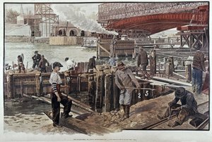 موقع جسر الإسكندر الثالث - في "مجلة Le Petit Journal" 05/1899 بواسطة فنان غير معروف
