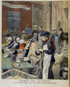 مؤسسة خيرية طلابية ، عمل Butte aux Cailles - في "" Le petit Journal "" في 5 شباط (فبراير) بواسطة فنان غير معروف