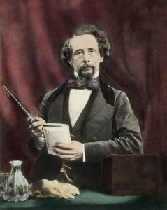 تشارلز ديكنز (1812-1870) أثناء قراءة حوالي عام 1860. بواسطة فنان غير معروف