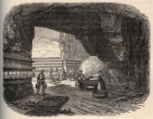 أجبان - أقبية روكفور - نقش في "" باتري "- الوصف الصورة QUIREQUE DE LA FRANCE IN 6 VOLUES BY LUCIEN HUARD - نهاية القرن التاسع عشر بواسطة فنان غير معروف