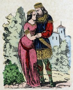 التقى كلديريك الأول ، ملك الساليانز (436-481) ، بحوض تورينجيا (زوجة ملك تورينجيا) أثناء منفاه. ولد كلوفيس من زواجهما. بواسطة فنان غير معروف