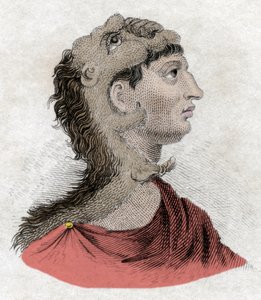حضارة العصور القديمة: صورة للملك المقدوني فيليب الثاني (382-336 قبل الميلاد) ، والد الإسكندر الأكبر. نقش القرن التاسع عشر. بواسطة فنان غير معروف