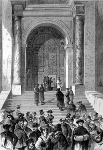 مقعرة فيها البابا ليون الثالث عشر. انتخب 1878. بواسطة فنان غير معروف