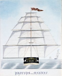 يقوم المقص الهولندي Philip van Marnix بتجهيز أشرعة إضافية من تصميم W. Naujoks. القرن ال 19 بواسطة فنان غير معروف