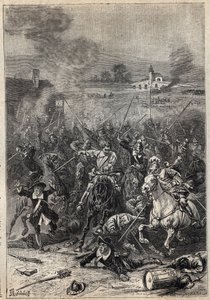 Egorgement of the Puritans - رسم توضيحي للقرن التاسع عشر للرواية التاريخية "المتشددون في اسكتلندا" (الوفيات القديمة) بواسطة والتر سكوت (1771-1832) بواسطة فنان غير معروف