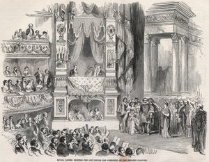 إليزابيث راشيل فيليكس ، المعروفة باسم مادموزيل راشيل (1821-1858) ، تراجيدية فرنسية ، قبل نابليون الثالث في مسرح فرانسيه عام 1852 - عشية إعلان الإمبراطورية الثانية ، أعلنت راشيل في مسرح فرانسيه في 22 أكتوبر 1852 أن بواسطة فنان غير معروف