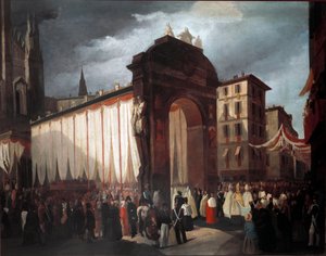 دخول رئيس أساقفة ميلانو الجديد في الخامس من ديسمبر عام 1847 (صورة بواسطة فنان غير معروف
