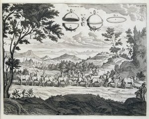 تجربة Otto von Guericke (Otto de Guericke بواسطة فنان غير معروف