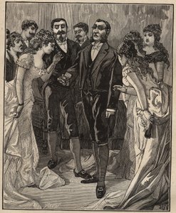 الألماس المشهور: يظهر Banker Vanlerberghe وصيًا مزيفًا في بداية القرن التاسع عشر. نقش من عام 1885 في "" Les Arts et metiers Illustres "" لأدولف بيتارد. بواسطة فنان غير معروف