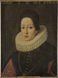 فرديناند الثاني دي ميديسي - صورة لفرديناندو الثاني دي ميديشي ، دوق توسكانا الأكبر (1610-1670) ، مجهول. زيت على قماش. الأبعاد: ٦٤ × ٤٩ سم. المتحف الوطني ستوكهولم بواسطة فنان غير معروف