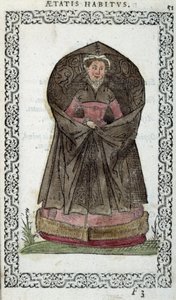 Flemish Demoiselle - في "" العادات والتماثيل "" لجين سولبيريوس بواسطة فنان غير معروف