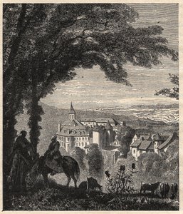 Gargilesse-Dampierre (Gargilesse Dampierre) - إندر - فرنسا - نقش في "" PATRIE - الوصف PECTURESSE DE LA FRANCE في 6 مجلدات بواسطة لوسين هوارد - نهاية القرن التاسع عشر بواسطة فنان غير معروف