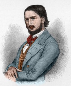 جورج فريدريش رودولف تيودور هيرويغ (1817-1875) شاعر وثوري ومترجم ألماني. بواسطة فنان غير معروف