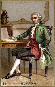 جورج لويس لوكلير كونت بوفون (1707-1788). الطباعة الحجرية الملونة في القرن التاسع عشر. بواسطة فنان غير معروف