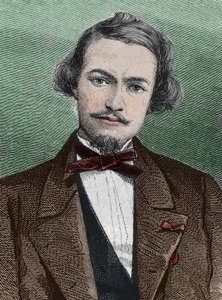 هنري دوفييه (1840-1892) ، مستكشف فرنسي - صورة للمستشرق هنري دوفييه ، رحالة وجغرافي فرنسي بواسطة فنان غير معروف