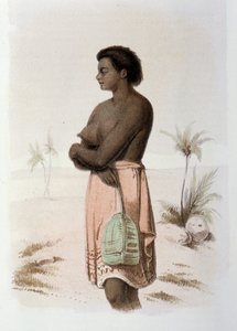 السكان الأصليون في تونغا دي أوسيانيا - في "الطواف السويدي الأول" بقلم Skogman Carl Johan Alfred ، محرر. ستوكهلوم ، أدولف بونييه بواسطة فنان غير معروف