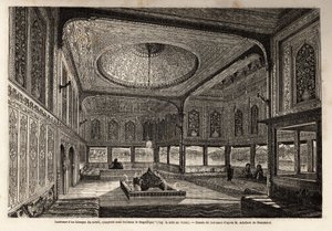 داخل كشك السراي في القسطنطينية (استانبول الحالية) ، بُني في عهد سليمان القانوني أو سليمان الأول (1495-1566) بواسطة فنان غير معروف