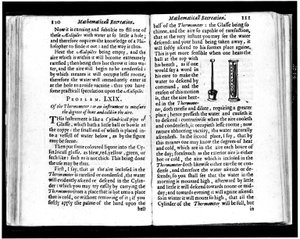 موازين الحرارة الإيطالية والهولندية صفحات من "" الرياضيات الترفيهية "بقلم جان ليوريشون (1591-1670) 1653 بواسطة فنان غير معروف