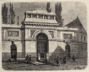 ليكول بوليتكنيك في باريس عام 1873 - نقش 1873 في "العالم اللامع" بواسطة فنان غير معروف