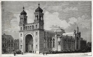 Le Palais Rameau (1878-1881) في ليل - نقش عام 1884 بواسطة فنان غير معروف