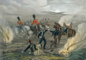 الحياة في المخيم قبل سيباستوبول. رقم 4 إنذار منتصف الليل ، 1854 حوالي بواسطة غير معروف