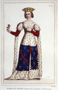 ماري دي بيري (1367-1434). كونتيسة كليرمونت وأوفيرني. بواسطة فنان غير معروف