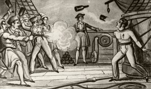 Massacre of Captain Skinner بواسطة فنان غير معروف