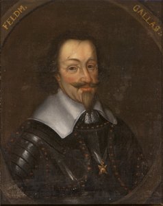 ماتياس جالاس ، كونت كامبو ودوق لوسيرا ، الجنرال النمساوي - صورة ماتياس غالاس (1584-1647) ، كونت كامبو ، دوق لوسيرا ، مجهول. زيت على قماش. الأبعاد: ٦٥ × ٥٥ سم. المتحف الوطني ستوكهولم بواسطة فنان غير معروف