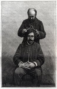 قياسات أقصى عرض للرأس من قبل محافظة الشرطة وفقًا لأساليب ألفونس بيرتيلون (1853-1914) المعروفة باسم "برتيلوناج". نقش في "" La Nature "" بواسطة فنان غير معروف