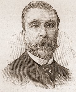 أعضاء أكاديمية Francaise في عام 1895: صورة لودوفيك هاليفي (1834-1908) ، كاتب مسرحي فرنسي ، كاتب نصوص وروائي. بواسطة فنان غير معروف