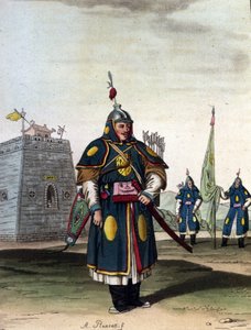 المانشو العسكري الصيني - في "الزي القديم والحديث" بقلم جيه فيراريو ، محرر. ميلان بواسطة فنان غير معروف