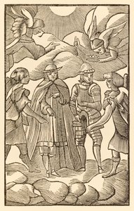الآن ، انظر الآن كيف يركب الحجاج المقدس ، الغيوم مركباتهم ، الملائكة هم مرشدهم من تقدم الحجاج من هذا العالم ، إلى ما سيأتي به جون بونيان (1628-1688) بواسطة غير معروف