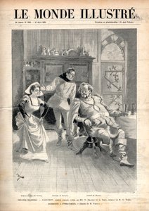 أوبرا "فالستاف" لجوزيب فيردي (1813-1901) ، كوميديا غنائية ثلاثية التمثيل من تأليف أريغو (أو إنريكو) بويتو ، ممثلة في أوبرا باريس الكوميدية عام 1894 مع فيكتور موريل ، ماري ديلنا وبول فلوريت (بارنولت) (1844 -1900) - غلاف "العالم المصور" o بواسطة فنان غير معروف