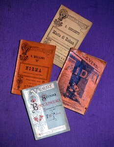كتيبات الأوبرا (جوزيبي فيردي ، فينسينزو بيليني ، غايتانو دونيزيتي) بواسطة فنان غير معروف